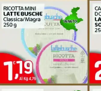 Ricotta mini lattebusche