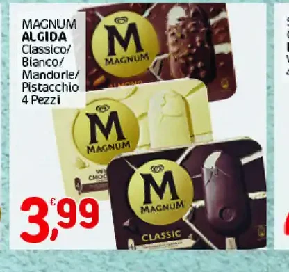 Magnum Algida classico e vari gusti