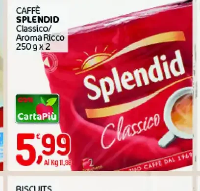 Caffè Splendid classico aroma ricco