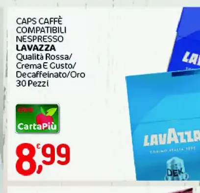 Caps caffè compatibili Nespresso Lavazza