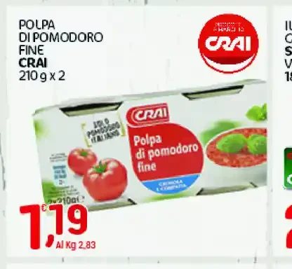 Polpa di pomodoro fine Crai