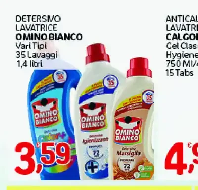 Detersivo lavatrice Omino Bianco