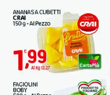 Ananas a cubetti Crai