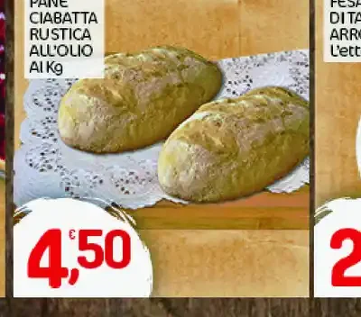 Pane ciabatta rustica all'olio