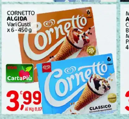 Cornetto Algida vari gusti