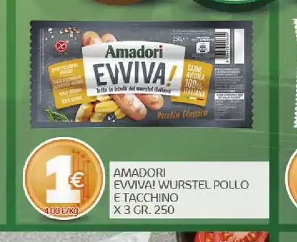 Wurstel pollo e tacchino Amadori