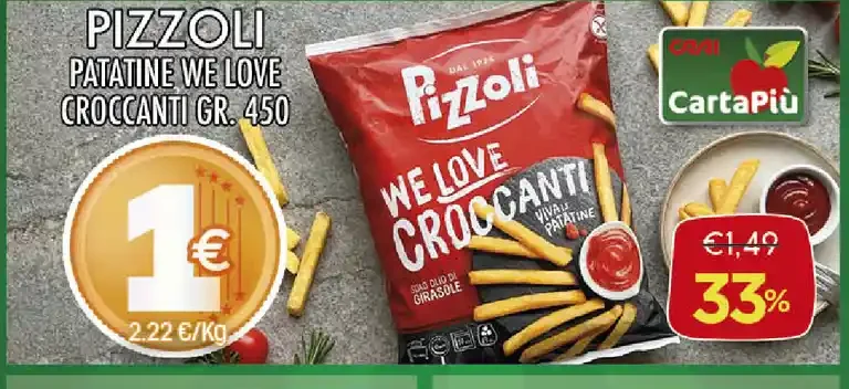 Patatine We Love Croccanti Pizzoli