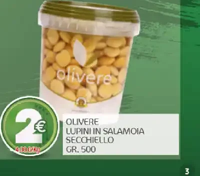 Olive lupini in salamoia