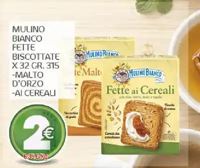 Biscotti Mulino Bianco Fette ai Cereali