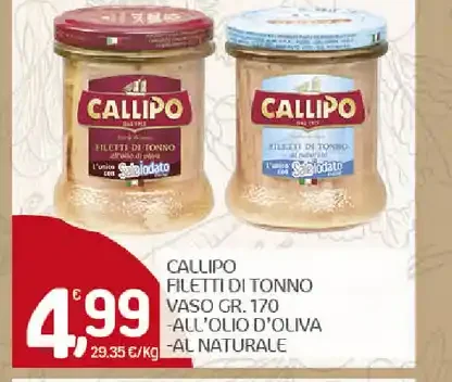 Filetti di tonno Callipo