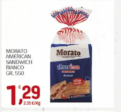 American sandwich bianco