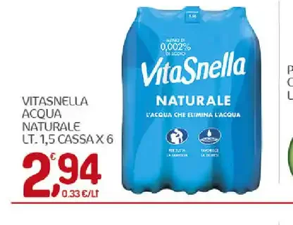 Acqua naturale