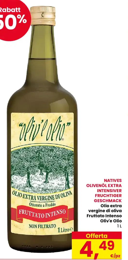 Olio extra vergine di oliva Fruttato Intenso