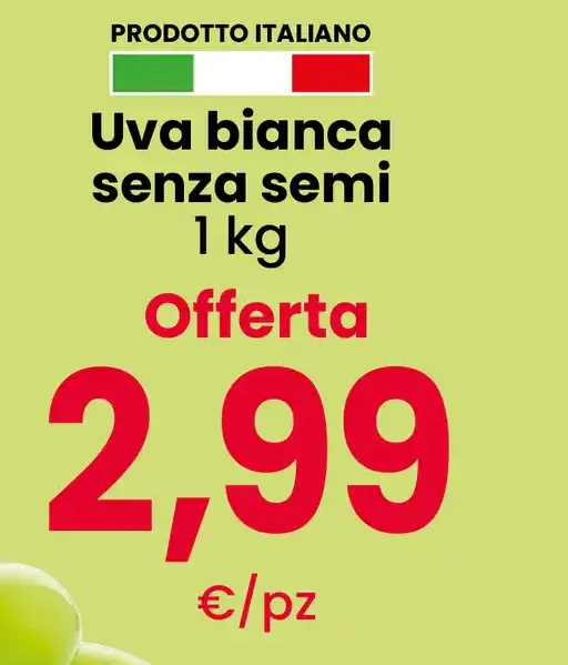 Uva bianca senza semi