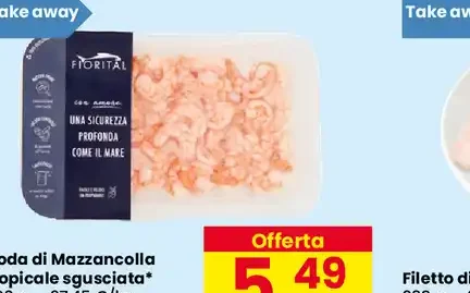 Coda di mazzancolla tropicale sgusciata