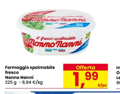 Formaggio spalmabile fresco Nonno Nanni