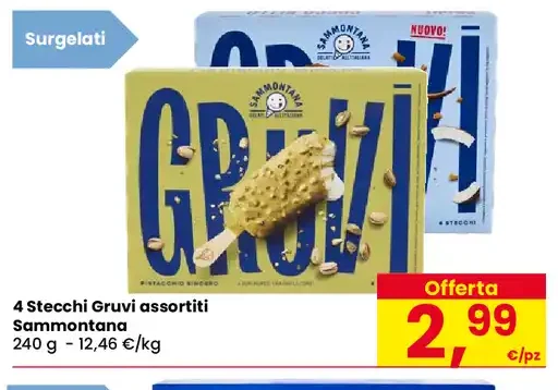 4 stecchi Gruvi assortiti Sammontana