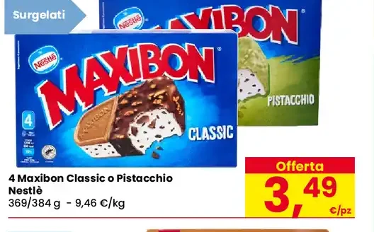 Maxibon classico o pistacchio Nestlé