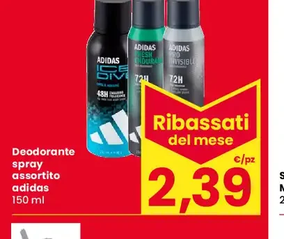 Deodorante spray assortito Adidas
