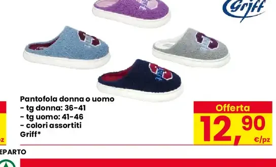 Pantofola donna o uomo