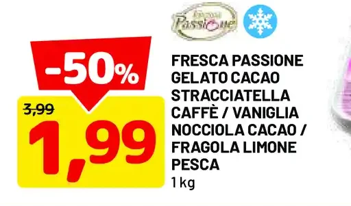 Gelato cacao stracciatella caffè vaniglia nocciola cacao fragola limone pesca