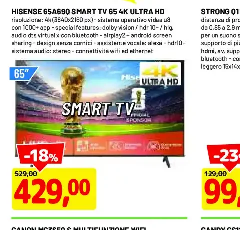 Smart TV Hisense 65A690