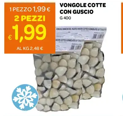 Vongole cotte con guscio