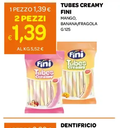 Tubes Creamy Fini