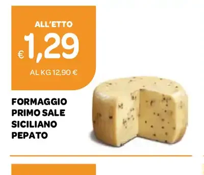 Formaggio primo sale siciliano pepato