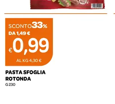 Pasta sfoglia rotonda