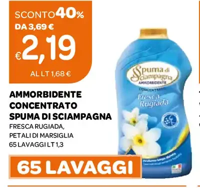 Ammorbidente concentrato Spuma di Sciampagna