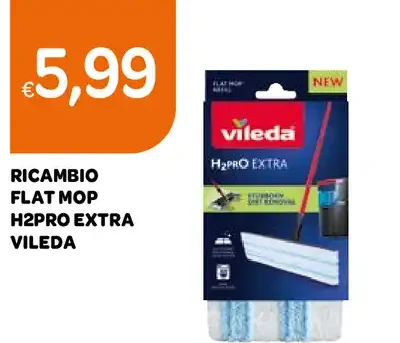 Ricambio flat mop H2Pro Extra Vileda