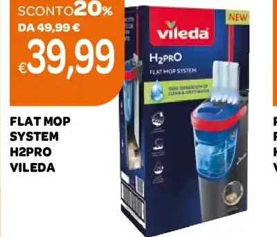 Flat mop system H2Pro Vileda