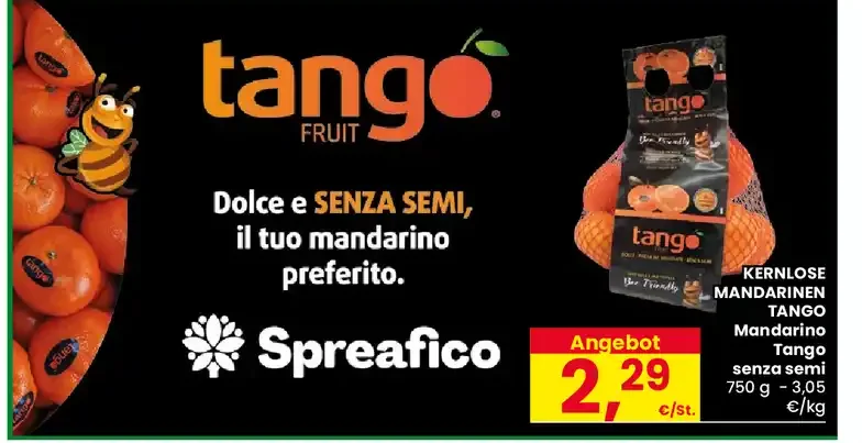 Mandarini Tango senza semi
