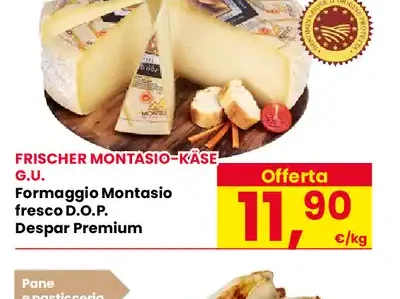 Formaggio Montasio fresco DOP