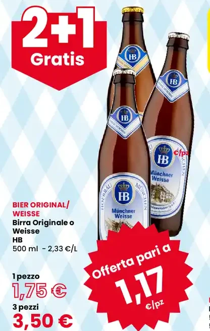 Birra originale o Weissbier