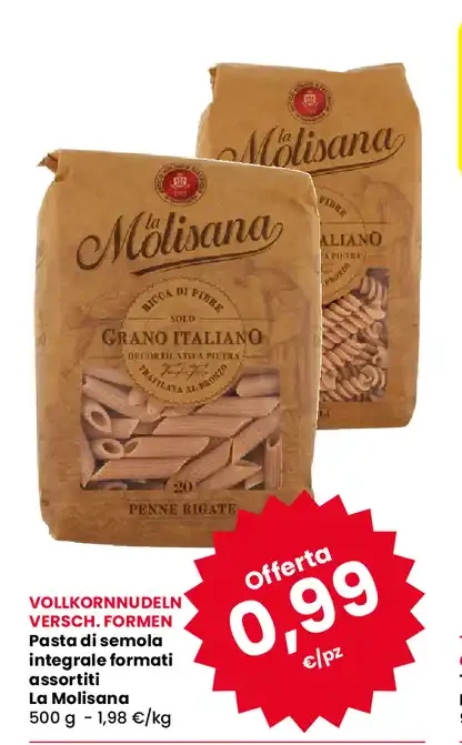 Pasta di semola integrale assortita La Molisana