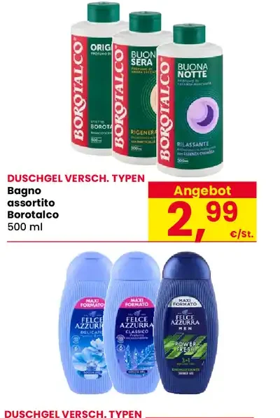 Bagnoschiuma assortito