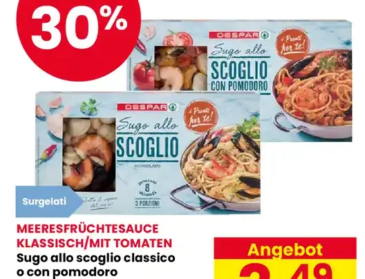 Sugo allo scoglio classico o con pomodoro