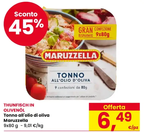 Tonno all'olio di oliva Maruzzella