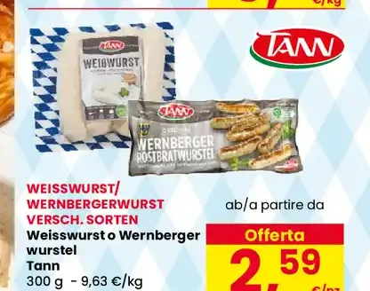 Weisswurst o Wernberger wurstel