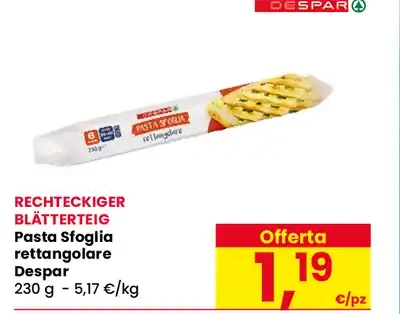Pasta sfoglia rettangolare Despar