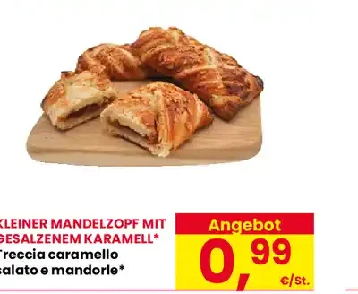 Treccia caramello salato e mandorle