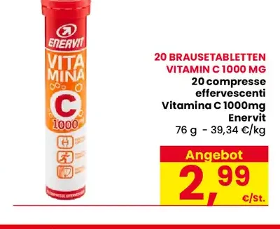 Vitamina C 1000 mg effervescente