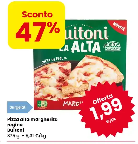 Pizza alta margherita Regina Buitoni