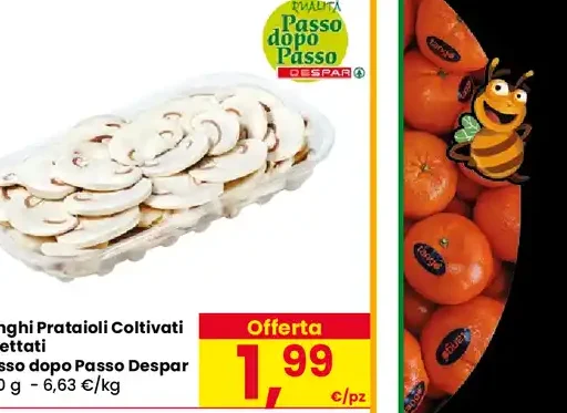 Funghi prataioli coltivati affettati Despar