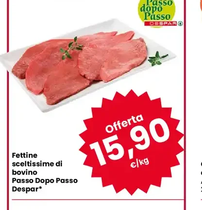 Fettine sceltissime di bovino Despar