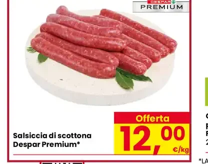 Salsiccia di scottona Despar Premium