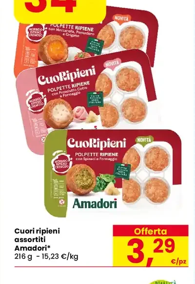 Cuori ripieni assortiti Amadori