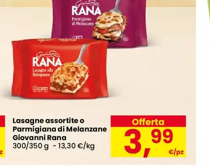 Lasagne assortite o Parmigiana di Melanzane Giovanni Rana